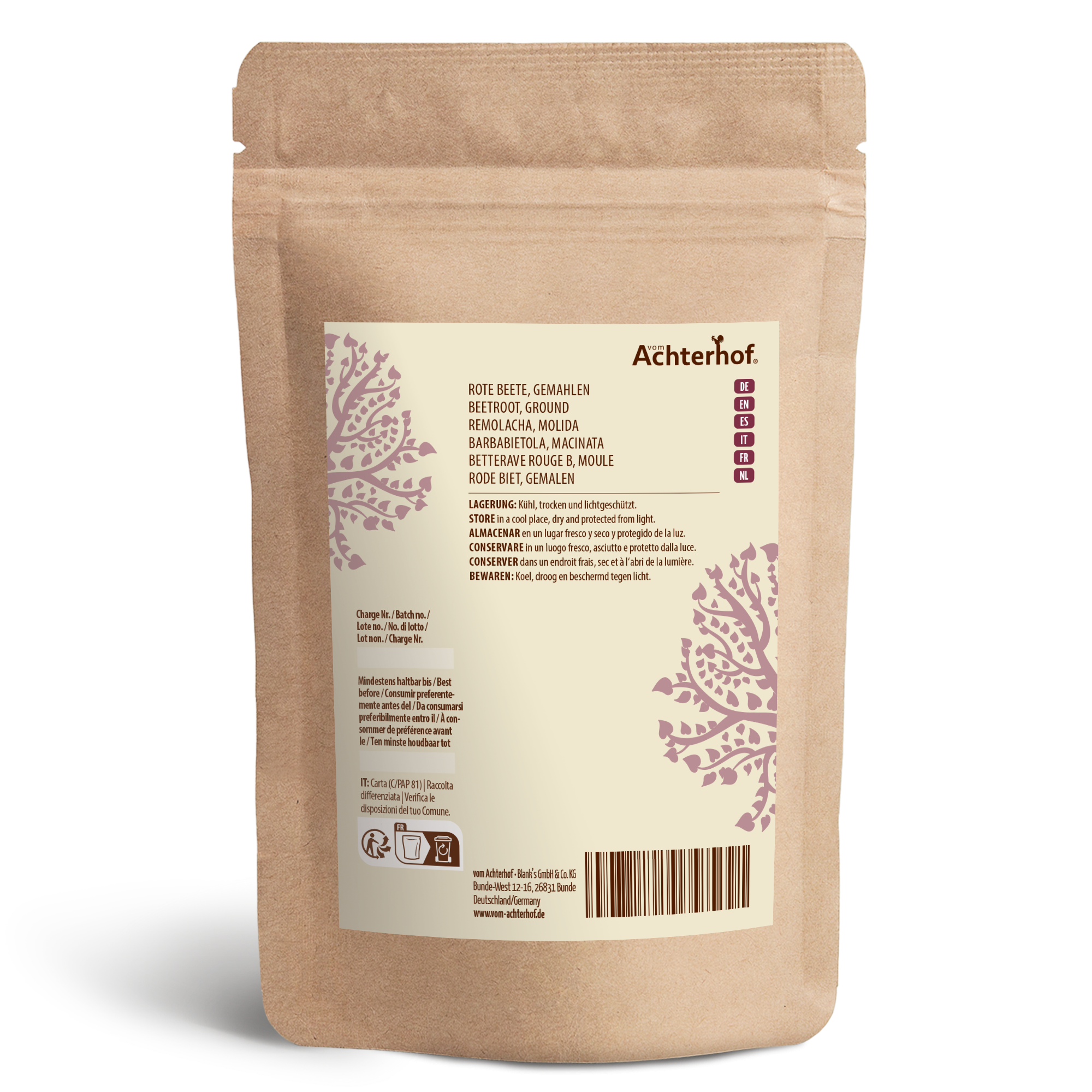 Rote Beete gemahlen (500g)