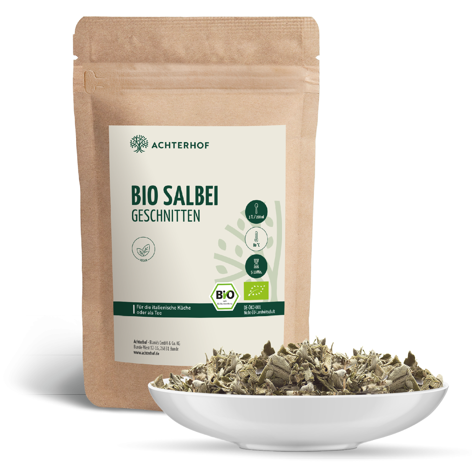 Salbei geschnitten Bio (500g)