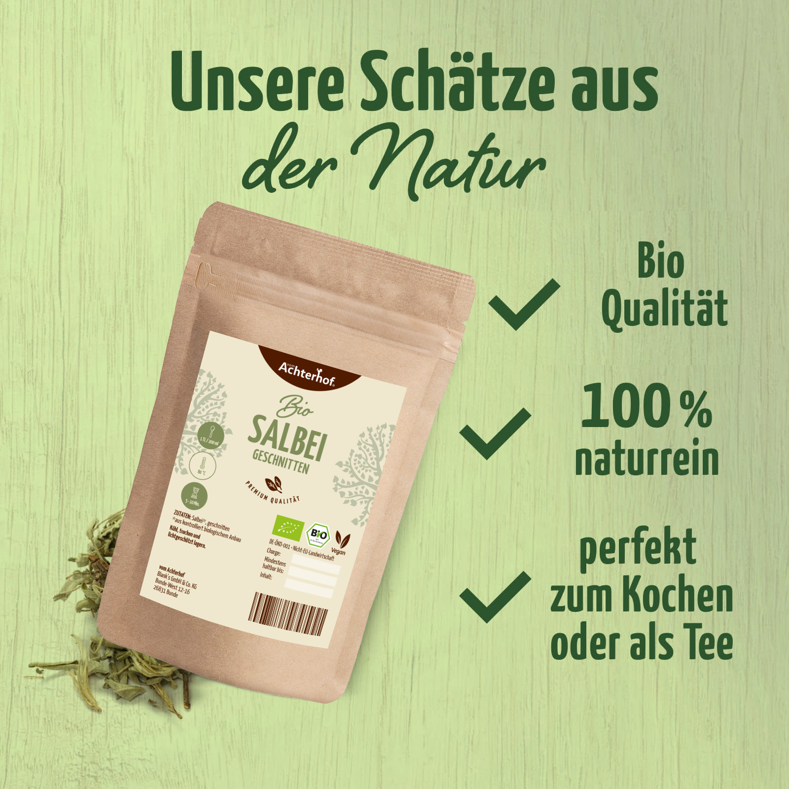 Salbei geschnitten Bio (250g)