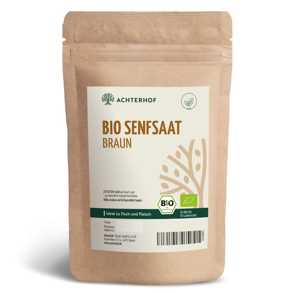 Senfsaat braun ganz Bio (1000g)