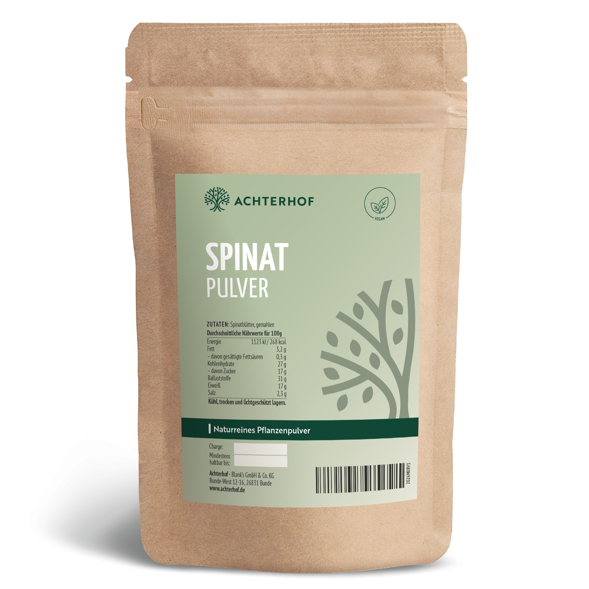 Spinat Pulver (1000g)