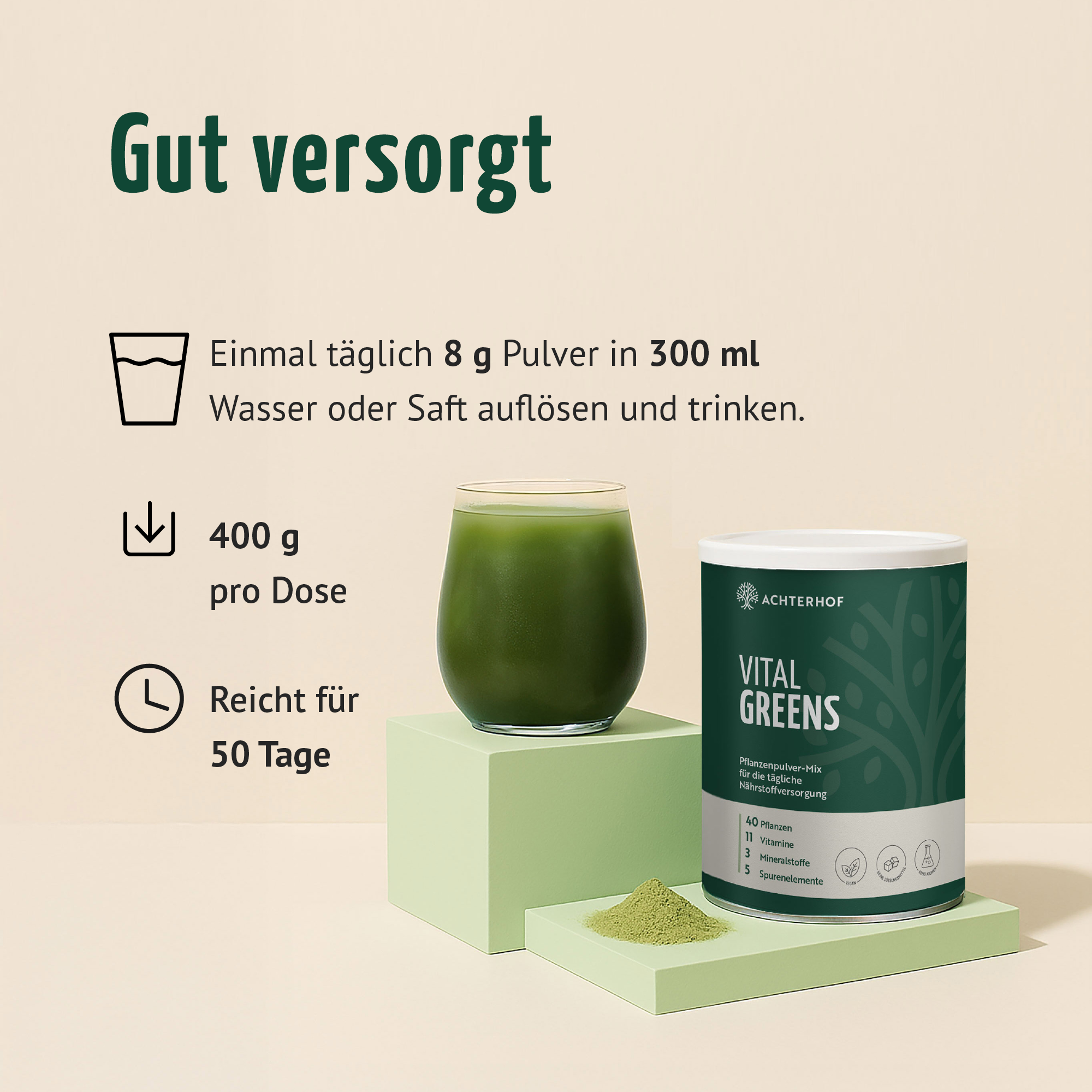 Greens & Edelstahl Shaker Set